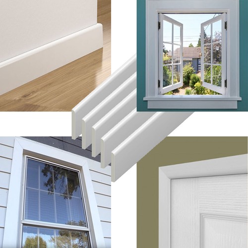 Upvc plastic trim long - 1m, long-