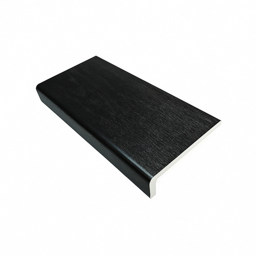 Black ash upvc window sill - black,