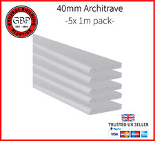 40mm White PVC Architrave