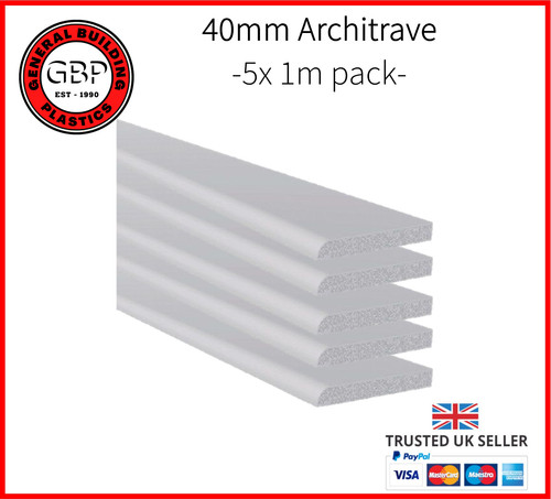 40mm white pvc architrave - pvc,